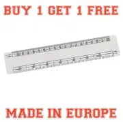 1 x 15cm Scale Ruler - Professional Quality Oval Scale Ruler Buy 1 Get One Free