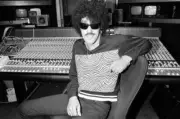 Phil Lynott of Thin Lizzy at a recording session for groups n- 1982 Old Photo 14