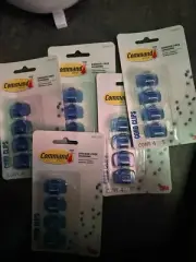 Command clear cord strips Blue lot 5