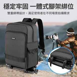 【PULUZ 胖牛】專業單眼相機包 抽屜式攝影包(防潑水防雨 預留腳架位 大容量收納背包 後背包)