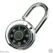 Rotary Digit Combination Padlock Round Dial Number Code Lock Padlock Safes Gear