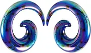 [Decentraland] 1 Pair White 2 mm(12 G) Acrylic Spiral Snail Tapers Plugs Tunnel Ear Stretcher Expander Gauges Stretching Swirl Ears Tunnels Set Twist Earrings Plugs Body Piercing Jewelry Women Men