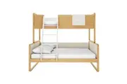 Glauca Solid Wood Convertible Triple Bunk Bed - White Natural