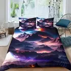 Clouds Duvet Cover Set Bedding Set 3D Microfiber Polyester Comforter Cover with
