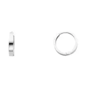 Gold 14K White Gold 2.5mm Huggies Earrings