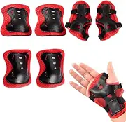 Child Protective Gear Set for Roller Skates | Elbow & Knee& Wrist Protective Pads for Girls,Knee, Elbow and Wrist Pads Kit for Roller Skates, Cycling, Skateboard, Inline Skatings