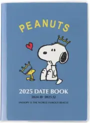 2025 Schedule Book Agenda Planner Square Peanuts Snoopy A6 Monthly #01