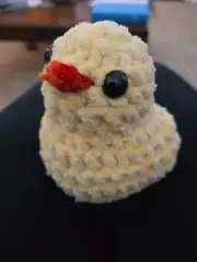 Yellow Duck Crochet Plushie Stuffed Animal Easter