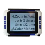 2-32X 3.5 inch LCD Digital Magnifier Portable Reading Aid Rechargeable Battery TV-OUT Multiple Color Modes Pocket-Sized
