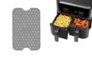 Basket Air Fryer Liners Reusable Silicone Non-Stick Air Fryer Liners-Grey