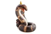 MDI Backflow Burner Snake Cobra Incense Burner Home/Room Reptile Decor Brown
