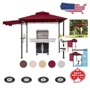 Sturdy 5x8 BBQ Gazebo Canopy – UV Protection & Easy Assembly for Outdoor Cooking