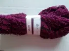 Berlini Large ruffle mesh wool blend yarn, Black Fuchsia (#6) 1 skein (29 yds)