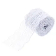 1.8 Inch Wide 11 Yard Lace Ribbon Floral Pattern White Lace Trim Ribbon
