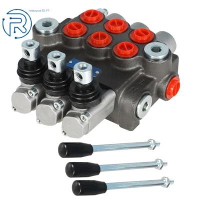 P40 Hydraulic Directional Control Valve 13GPM 3 Spool Manual Operate