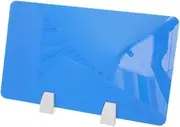 TEHAUX Office Desktop Baffle Acrylic Screen Board Partition with Clamp Blue Reduces Disturbances Easy to Install Suitable for Diverse Office Styles
