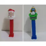 PEZ 糖果空盒公仔/給糖器-聖誕老人/藍色小精靈-小美人