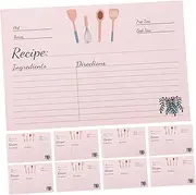 COOPHYA Household Recipe Sheets Compact Food Note Cards 50pcs Recipe Cards for Cooking