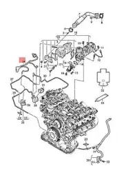 OEM AUDI Q8 Q7 4MB 4MG 4MN Vacuum Pipe 059131995M