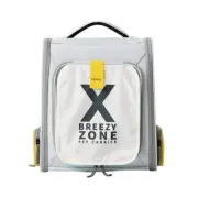 Petkit Breezy Xzone Grey Yellow 43cm Carrier Portable Travel Pet Dog/Cat Bag