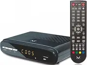 Majestic DEC 695T HD Terrestrial DVB-T/T2 HD Digital Decoder with Display and Self-Learning Universal Remote Control HEVC Main 10 USB Input SCART HDMI
