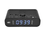 Alarm Clock Radio Led Display Bass Diaphragm Adjustable Brightness Dab Fm Digital Alarm Clock For Home