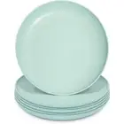 Okuna Outpost Wheat Straw Plates Unbreakable Mint 8 In 6 Pack