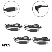 4PC Walkie-talkie USB Charger Cable Fit for BaoFeng UV5RE UV-5R S8