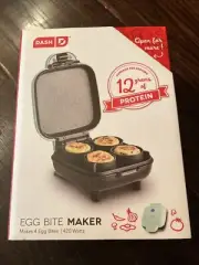 Dash Egg Bite Maker Fast Heating with 4 Silicone Molds & Recipe Guide Eggs to Go