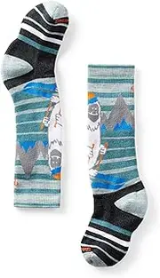 [Smartwool] Kids' Wintersport Yeti Pattern Full Cushion Merino Wool Over The Calf Socks