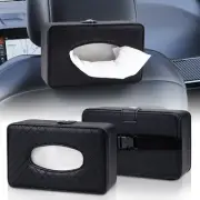 Car Tissue Holder Tissues Box Cover for Car Premium PU Leather Backseat Tissu...