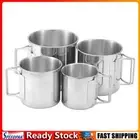 Camping Water Cup Lightweight Tea Beer Coffee Mug for Outdoor Use (4Pcs)