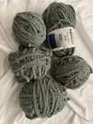 Yarnspirations Bernat Yarn Smoky Green Blanket Extra Skeins LOT