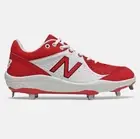 New Balance Men's Fresh Foam 3000 v5 Metal Baseball Cleats in White/Red - $129