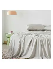 [Ettitude] Signature Sateen Sheet Set in Pale Grey