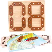 ORFOFE Toddler Number Educational Toys 1 Set Preschool Math Learning Toy Wooden Building Blocks Boys and Girls