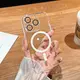 亞克力Magsafe磁吸透明帶鏡頭膜適用iphone14pro手機殼新款蘋果12裸機質感13proMax超薄13高級感保護套PC硬殼