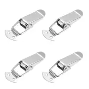 201 Stainless Steel Spring Loaded Toggle Latch Catch Clamp Hasps 90mm, 4 pcs