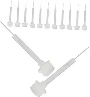 NIYANGLE 50pcs Nail Art Liner Brushes Set Ergonomic Detail Brushes Soft Bristles for Precision Nail Design Easy Replacement