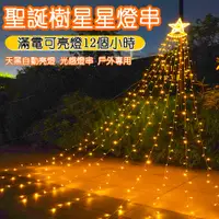 在飛比找蝦皮商城精選優惠-台灣現貨 LED聖誕燈串 五角星瀑布燈  流星燈 彩燈 聖誕