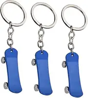 [SAFIGLE] 3Pcs Creative Skateboard Shaped Key Rings Durable Outdoor Keychains for Bags Metal Pendants Unique Decoration for Car and House Keys
