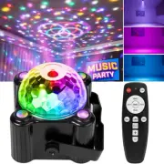 Luces de discoteca con forma de bola de discoteca: luz estroboscópica activada.