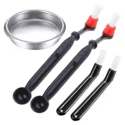 Coffee Machine Cleaning Brush with Spoon for Espresso Machine Coffee Cleaning