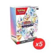 ✅Pokémon TCG Scarlet & Violet 8.5 - Prismatic Evolutions Booster Bundle Set of 5
