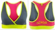 ZUMBA ZWAG RACERBACK Sports BRA Top FITNESS DANCE! Yoga,Work-Out,Run -Size Small