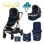 Cosatto Paloma Faith Wow XL Tandem pram and accessories bundle in On The Prowl