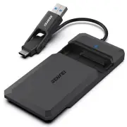 2.5 Inch SATA to USB Tool Free External Hard Drive Enclosure USB Type-C/Type