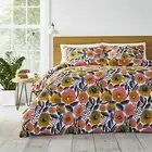 MARIMEKKO - Queen Duvet Cover Set, Cotton Percale Bedding with Matching Shams...