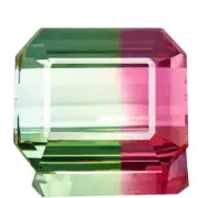 BI-COLOR TOURMALINE 14.62ct HUGE SPARKLING TOP NATURAL BRAZIL PERFECT OCTAGON