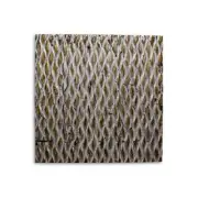 Screen Gems Metallic Ridge Silver Wall Art- 24 x 24 in.